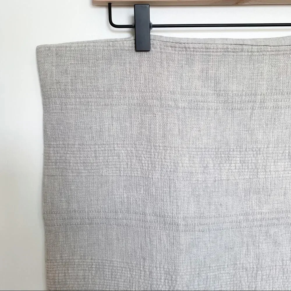 Restoration Hardware Banded Washed Linen King Sham